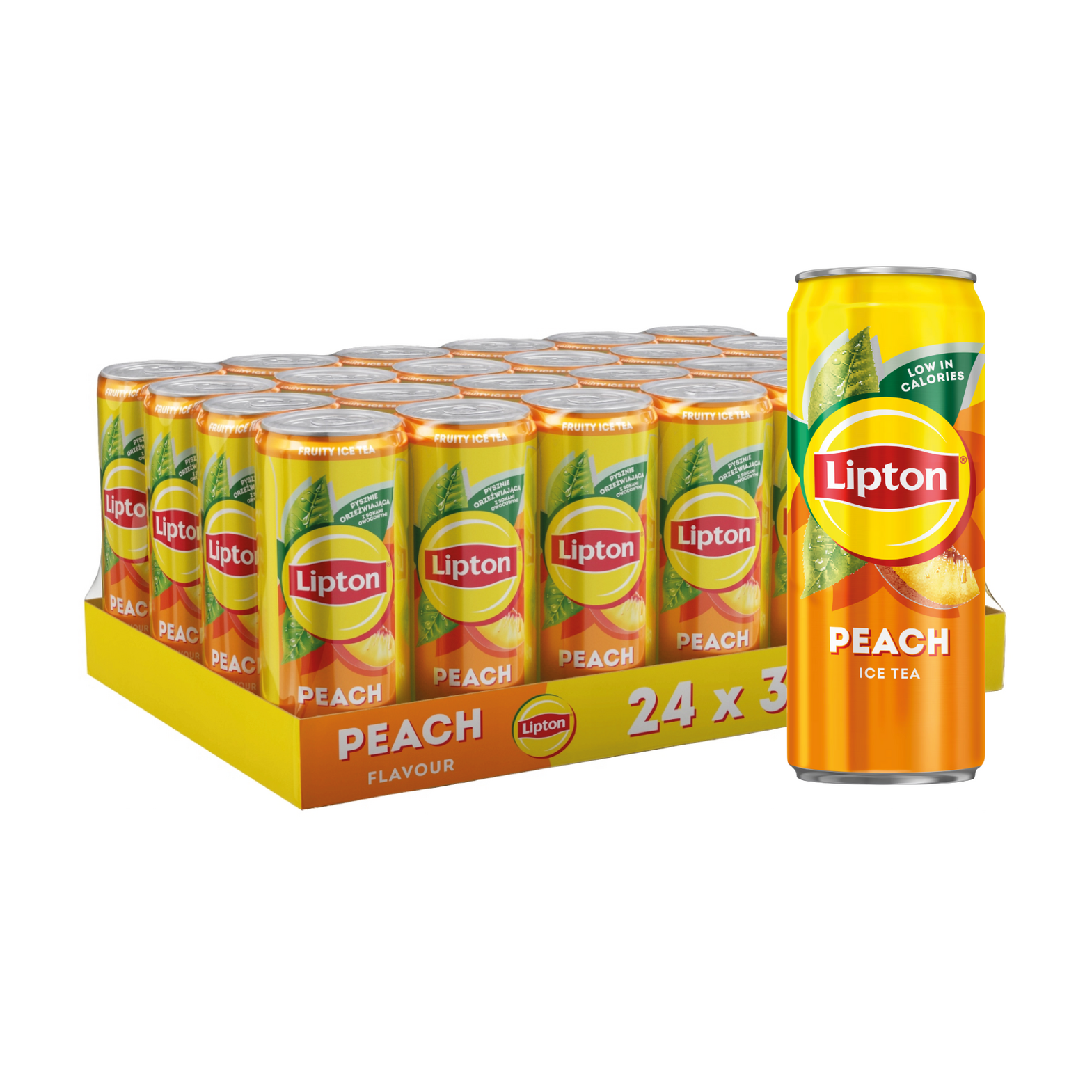 Lipton pêche canette de 33cl 24 pièces ( Belge )